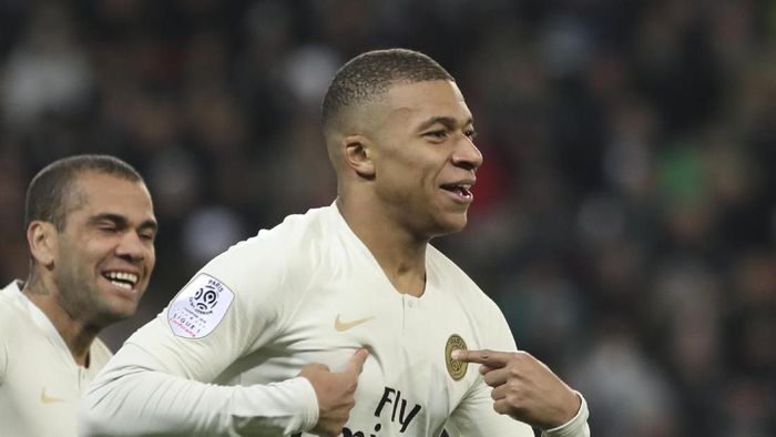 Kylian Mbappe bikin rekor lagi di Liga Prancisc (AP Photo/Laurent Cipriani) Kylian Mbappe bikin rekor lagi di Liga Prancisc (AP Photo/Laurent Cipriani)