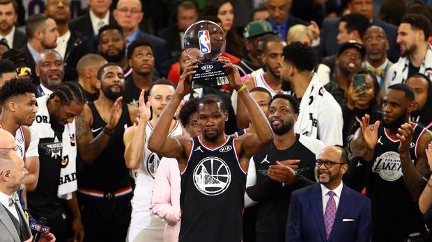 Kevin Durant jadi MVP NBA All Star.