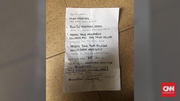 Dari Penjara, Ahmad Dhani Tulis Sepucuk Surat Singgung NU