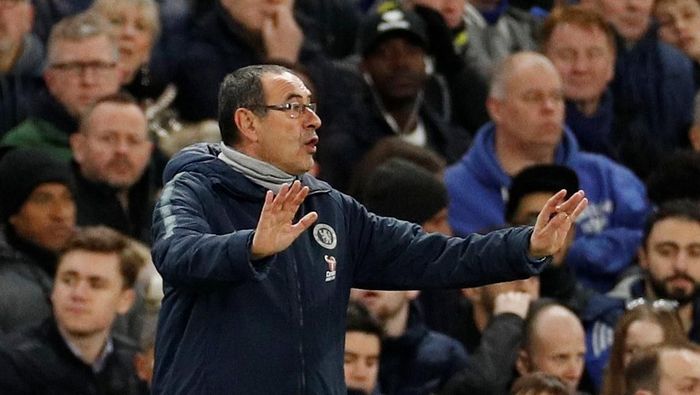 Manajer Chelsea, Maurizio Sarri. (Foto: John Sibley/Action Images via Reuters) Manajer Chelsea, Maurizio Sarri. (Foto: John Sibley/Action Images via Reuters)