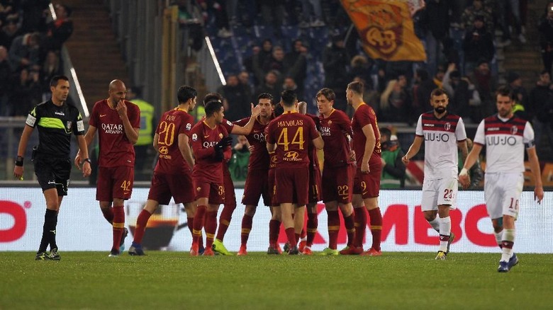 Hasil Liga Italia: Roma Atasi Bologna 2-1