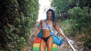 Foto: Binaragawan Cantik Berselisih dengan Polisi karena Pose Pakai Bikini