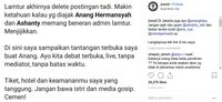 Tantangan debat terbuka dari Jerinx untuk Anang
