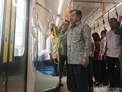 Jajal MRT Jakarta, JK: Kita Butuh Minimum 200 Km dalam 10 Tahun