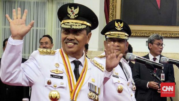 gubernur dan wakil gubernur Riau terpilih, Syamsuar-Edy Natar.