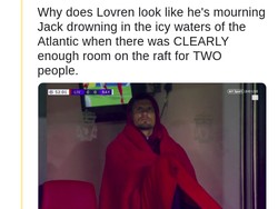 Penampilan Lovren disama-samakan dikait-kaitkan dengan film Titanic. (Foto: Istimewa)