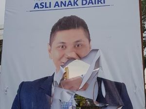 Balihonya di Kabupaten Dairi Dirusak, Caleg PD akan Lapor Polisi Balihonya di Kabupaten Dairi Dirusak, Caleg PD akan Lapor Polisi