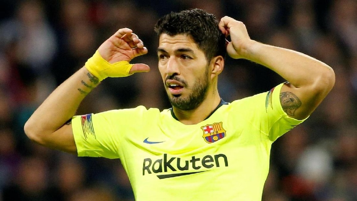 Luis Suarez sudah melewati 16 pertandingan tandang di Liga Champions tanpa mencetak gol (Foto: Jean-Paul Pelissier/REUTERS)