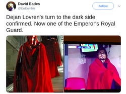 Lovren kini menjadi salah satu dari The Emperors Royal Guard. (Foto: Istimewa)