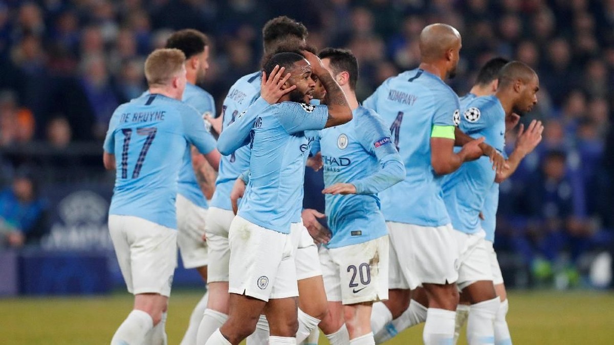 Manchester City menang dramatis saat bertamu ke Schalke pada leg I babak 16 besar Liga Champions (Matthew Childs/Action Images via Reuters)