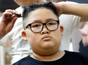 Sambut Pertemuan Korut-AS, Bocah Ini Tiru Gaya Rambut Kim Jong Un