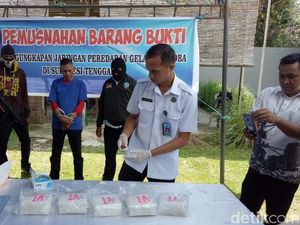 BNNP Sultra Musnahkan 5 Kg Sabu BNNP Sultra Musnahkan 5 Kg Sabu