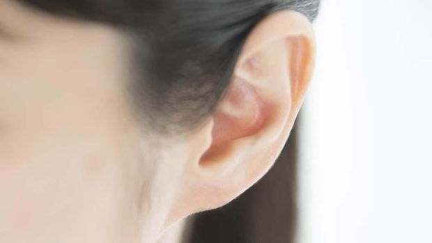 A Japanese woman's left ear.
