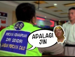 Cara Unik Polisi di Gresik Ajak Milenial Daftar Anggota Polri