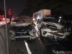 Kecelakaan Beruntun di Tol, Sidoarjo-Waru Macet Lebih dari 1 Jam
