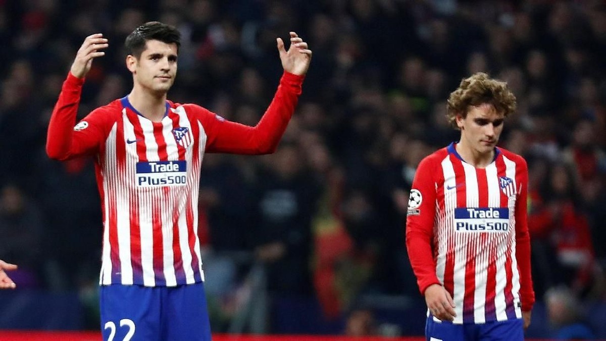 Sudah dua gol Alvaro Morata dibatalkan oleh VAR (Foto: Juan Medina/Reuters)