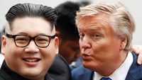 Foto Bareng, Kim Jong-Un dan Trump Imut Banget