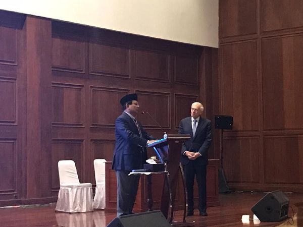 Potret Eks Panglima NATO AS Ceramah di Rumah Prabowo