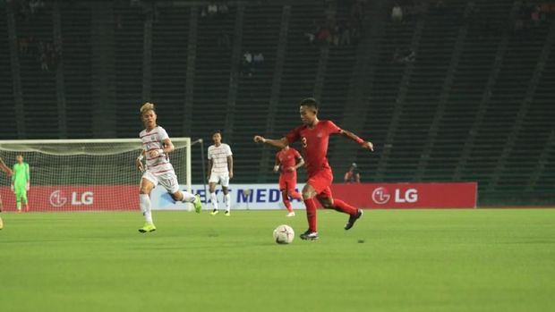 Timnas Indonesia kalahkan Kamboja 2-0.