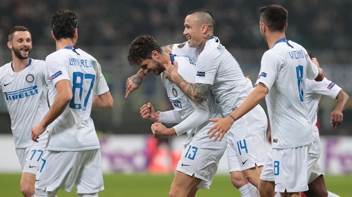 Inter Milan lolos ke babak 16 besar Liga Europa (Foto: Emilio Andreoli/Getty Images) Inter Milan lolos ke babak 16 besar Liga Europa (Foto: Emilio Andreoli/Getty Images)