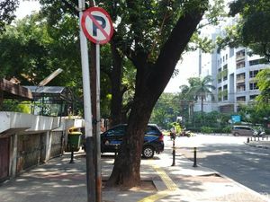 Viral, Emak-emak Ngamuk Motornya di Trotoar Jalan Jaksa Diangkut Petugas