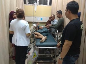 Anggota Polisi Ditusuk Saat Buru Pelaku Kejahatan di Palembang