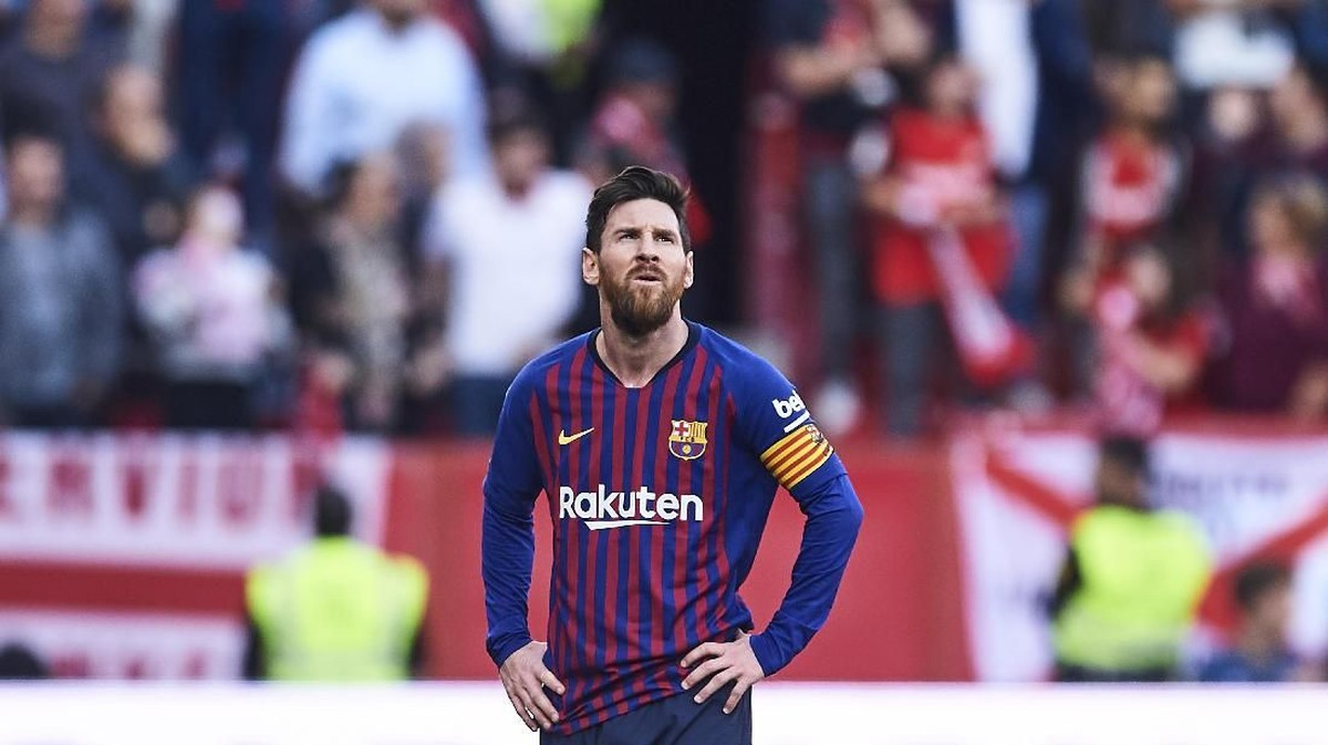 Lionel Messi incar treble winner. (Foto: Aitor Alcalde/Getty Images)
