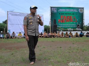 Ratusan Warga Kabupaten Bandung Nyeker Deklarasi Pemilu Damai