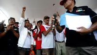 Giliran PKL di Depok yang Dukung Jokowi-Maruf