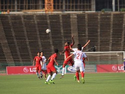 Indonesia menghadapi Vietnam di Olympic Stadium, Phnom Penh, Minggu (24/2/2019) sore WIB pada semifinal Piala AFF U-22. Indonesia lolos sebagai runner-up Grup B, sementara Vietnam merupakan juara Grup A. (Foto: Ist)