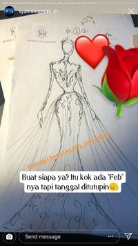 Gaun pengantin yang diduga milik Syahrini