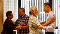 Momen Xanana Peluk SBY dan AHY Saat Jenguk Ani Yudhoyono