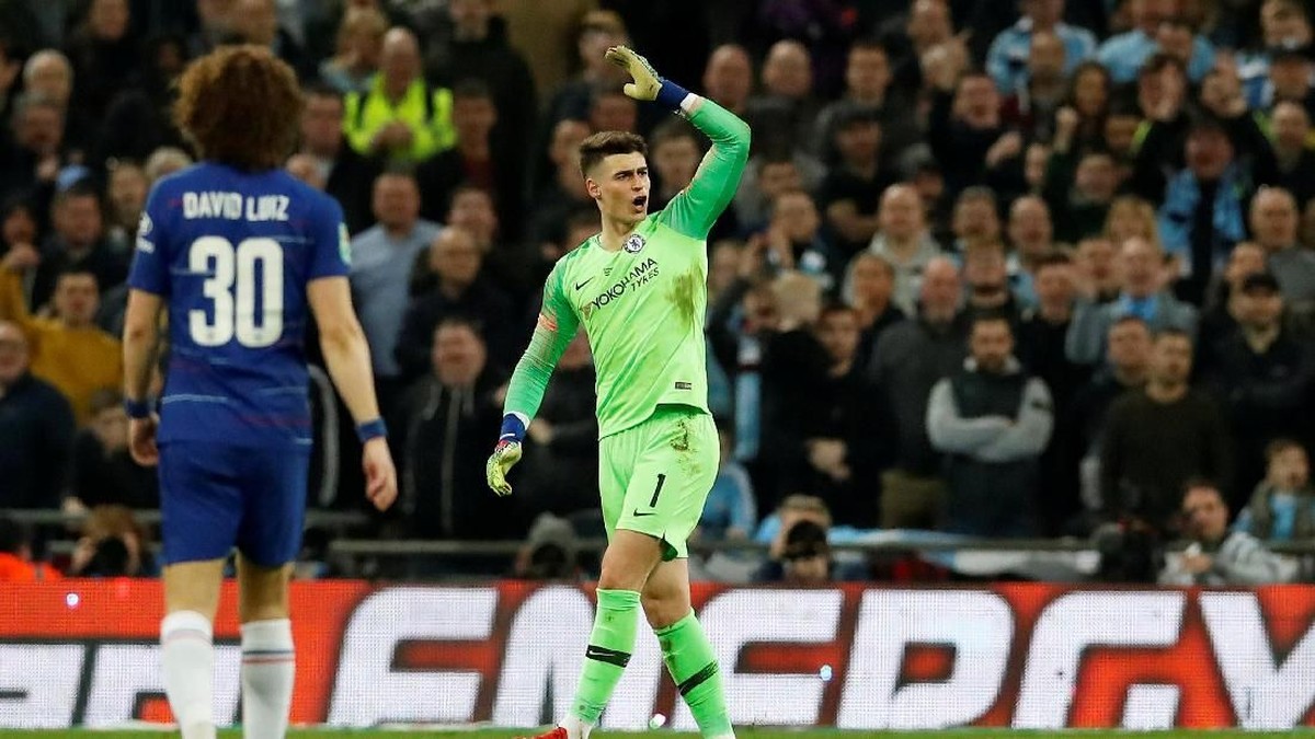 Kepa Arrizabalaga menolak diganti. (Foto: David Klein/Reuters)