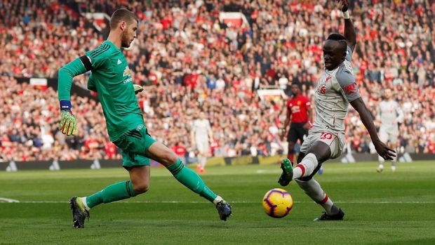Liverpool tidak punya banyak peluang untuk mengancam gawang Manchester United.