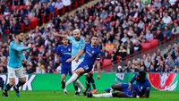 Sementara itu, City tiga kali mengancam Chelsea. Ada tiga tembakan yang mencapai sasaran. (Foto: Andrew Couldridge/Action Images via Reuters)