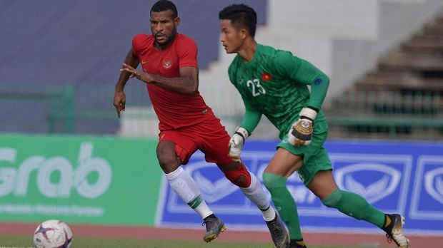 Marinus Wanewar kembali menjadi andalan lini depan Timnas Indonesia U-22.