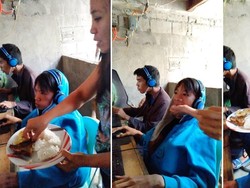 Kecanduan Main Game, Ibu Ini Rela Suapi Anaknya Makan di Warnet