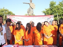Ini Alasan Polisi Pamerkan Belasan Bandar Narkoba di CFD Denpasar