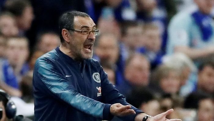 Maurizio Sarri resmi menjadi pelatih Juventus. (Foto: Carl Recine/Action Images via Reuters0