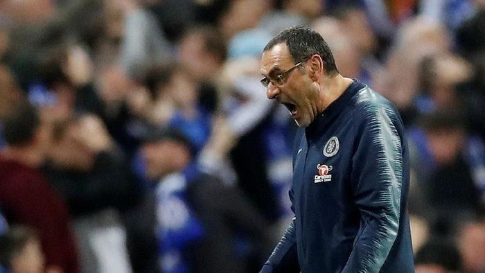 Mauricio Sarri saat menangani Chelsea. (Foto: Carl Recine/Action Images via Reuters) Mauricio Sarri saat menangani Chelsea. (Foto: Carl Recine/Action Images via Reuters)