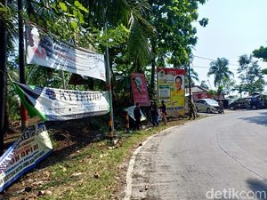 Ribuan Alat Peraga Kampanye di Pangandaran Melanggar Aturan