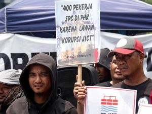 Pekerja Pelabuhan Kembali Gelar Aksi di Kementrian BUMN