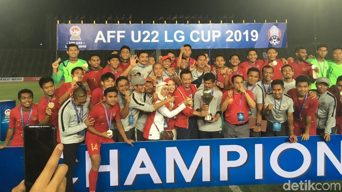 Indonesia juara Piala AFF U-22 2019. (Foto: Lucas Aditya/detikSport)