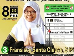 Soal Nama Caleg Fransisca Santa Clause, PKS: Alhamdulillah Jadi Viral