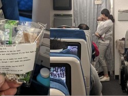 Khawatir Bayinya Rewel di Pesawat, Ibu Ini Beri Permen pada Penumpang Lain