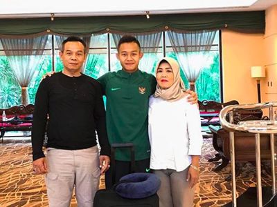 Potret Sani Rizki Fauzi, Pencetak Gol Piala AFF U-22 Bareng Ibu
