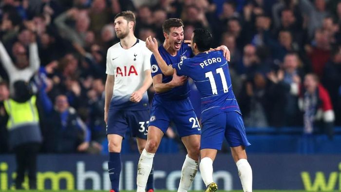 Chelsea menang 2-0 atas Tottenham Hotspur di Stamford Bridge. (Foto: Clive Rose/Getty Images) Chelsea menang 2-0 atas Tottenham Hotspur di Stamford Bridge. (Foto: Clive Rose/Getty Images)