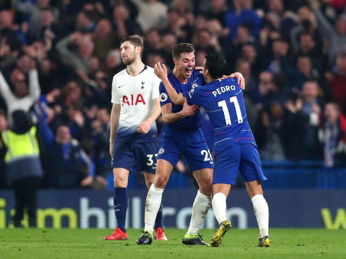 Tottenham dibekap Chelsea 0-2. Foto: Clive Rose/Getty Images