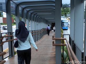 Pemprov DKI: Material Kayu di JPO Sudirman untuk Futuristik