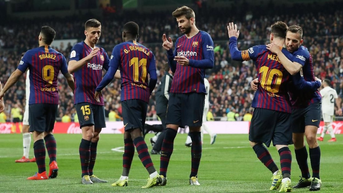 Barcelona tampil efektif untuk menyingkirkan Real Madrid di semifinal Copa del Rey. Foto: Susana Vera / Reuters